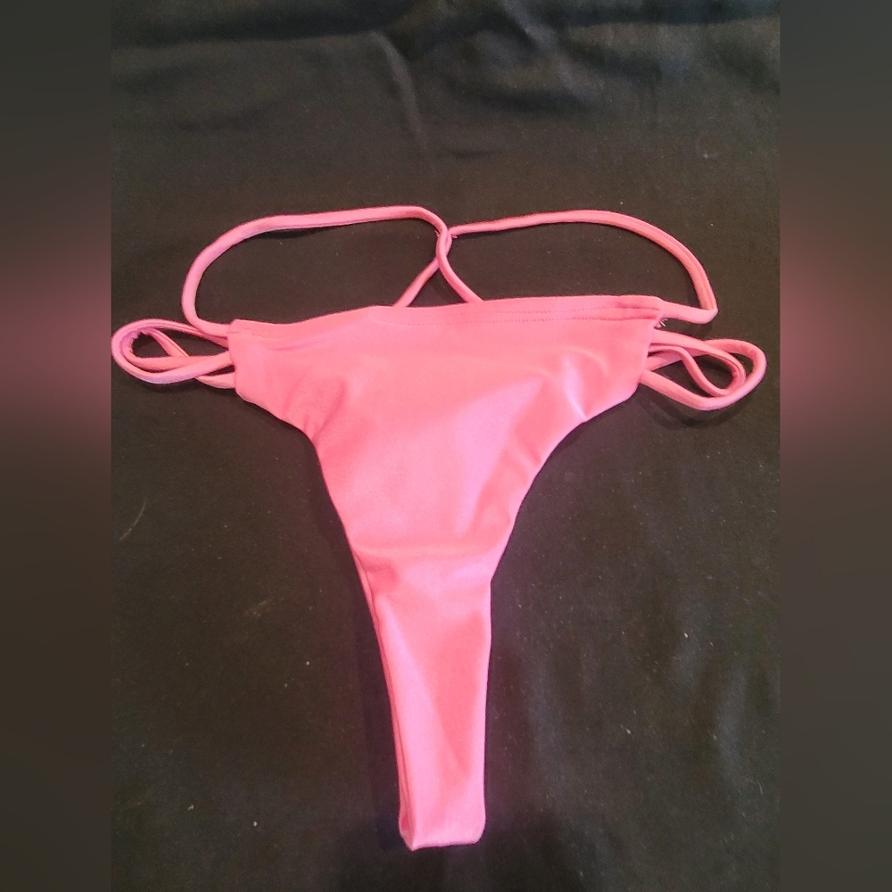 Pink Thong Bikini Bottom